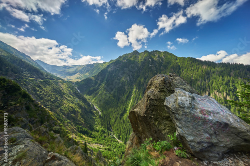 Fagaras Mountains in Romania