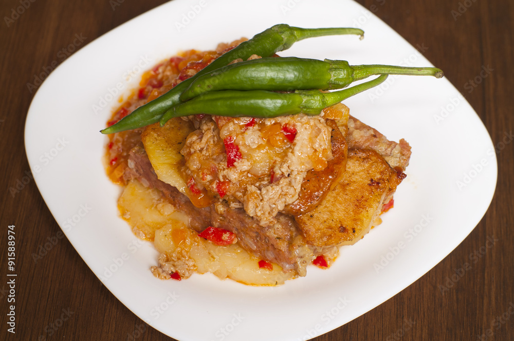 meatloaf with mashed potatoes and green chillies meatloaf with mashed potatoes and green chillies