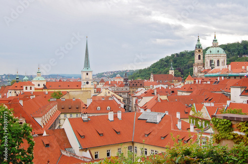 Wallpaper Mural Prague cityscape. Czech Republic. St. Thomas Church. St.Nicholas Church Torontodigital.ca