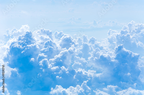 blue sky with clouds. cloudscape