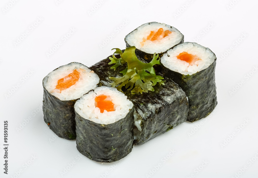 Sushi with salmon Sushi with salmon
