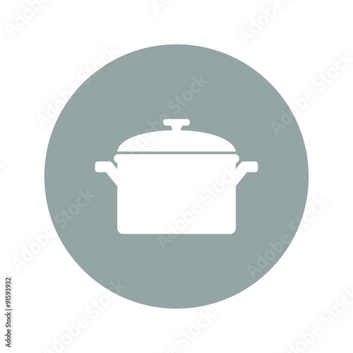 Saucepan icon. Vector illustration.