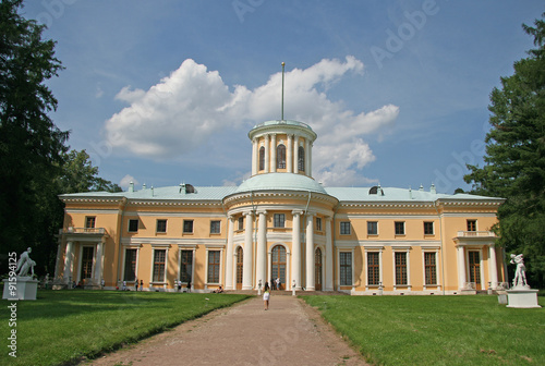 MOSCOW REGION, RUSSIA - JULY 12, 2009: Museum-Estate Arkhangelskoye (18th century) located around 20 kilometers to the west from Moscow