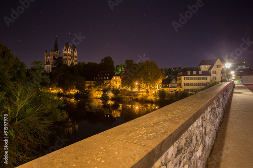 historic city centre limburg an der lahn germany at night photo