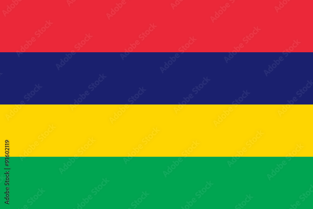Fototapeta premium Flag of Mauritius