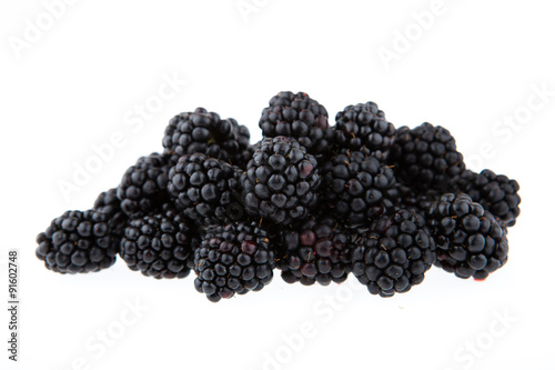 Blackberry isolated on white background