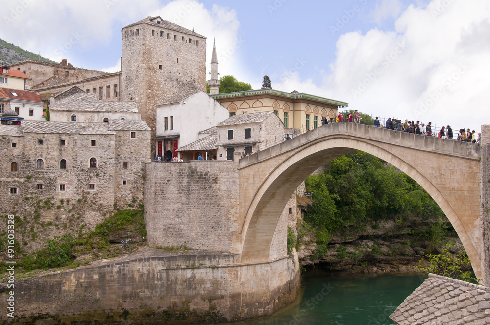 Mostar in Bosnia and Herzegovina is the most important city in the Herzegovina region. The Old Bridge is one of the city's most recognizable landmarks.
