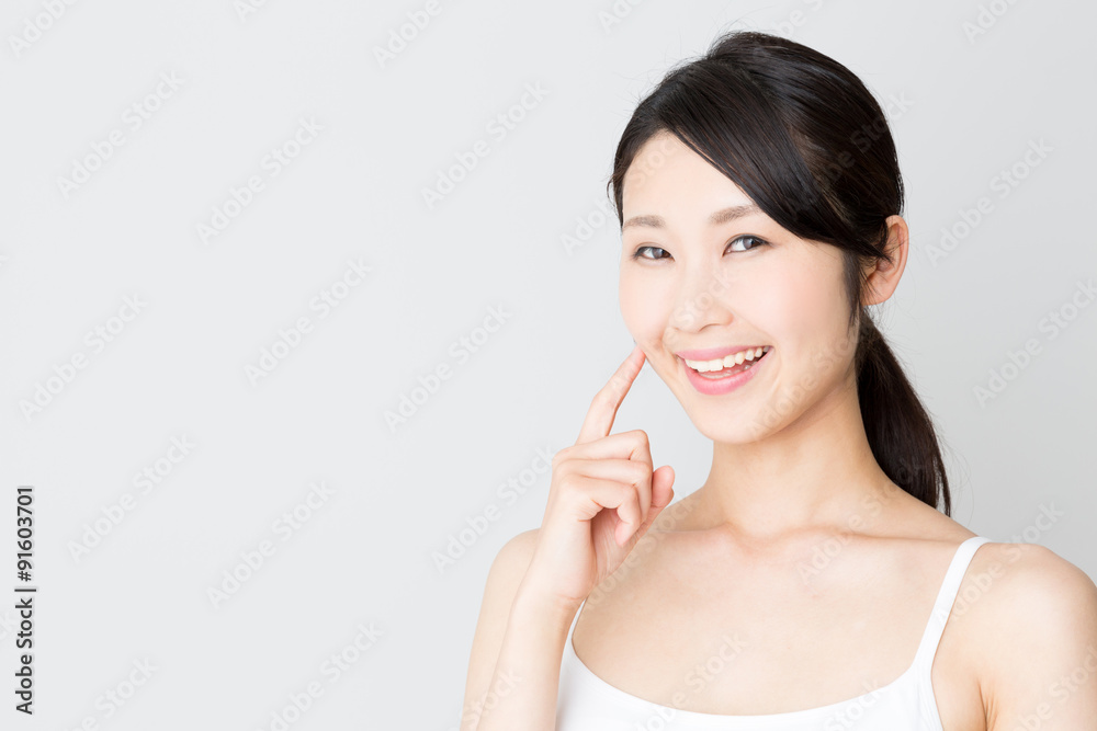attractive asian woman skincare image attractive asian woman skincare image