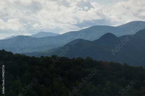 Mountain Landscape with cloudy sky