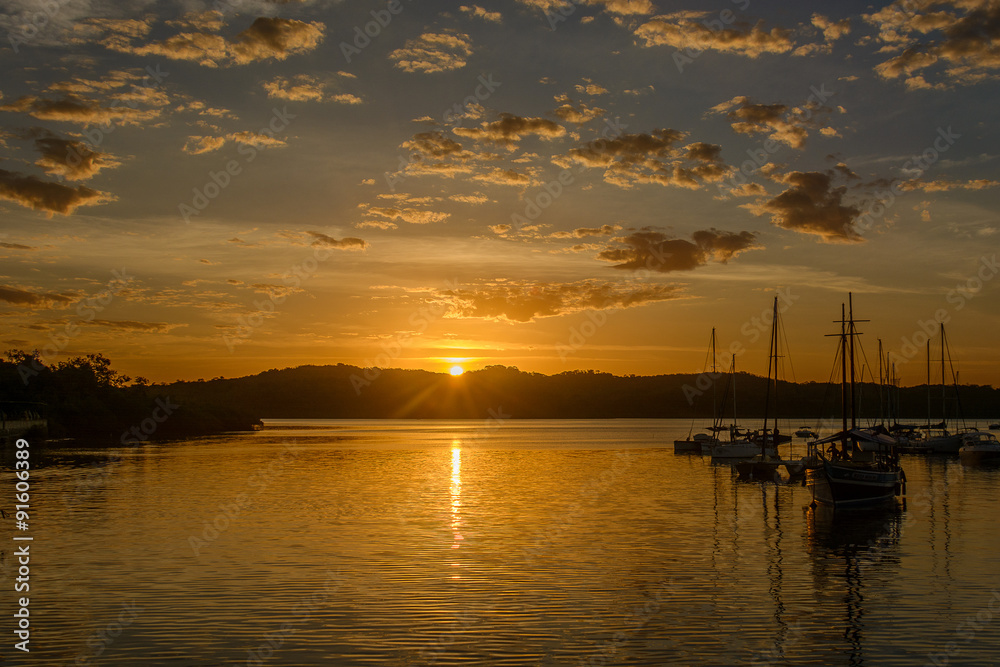 Sunset in the Bay of All Saints - Bahia - Brazil
