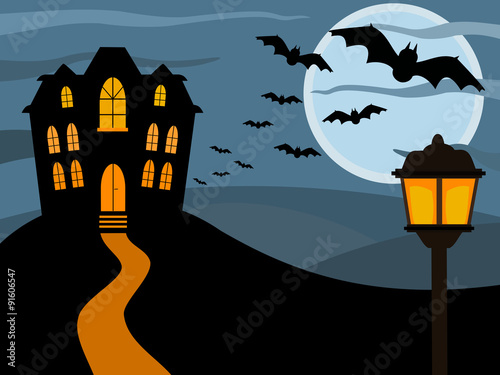 Halloween haunted house