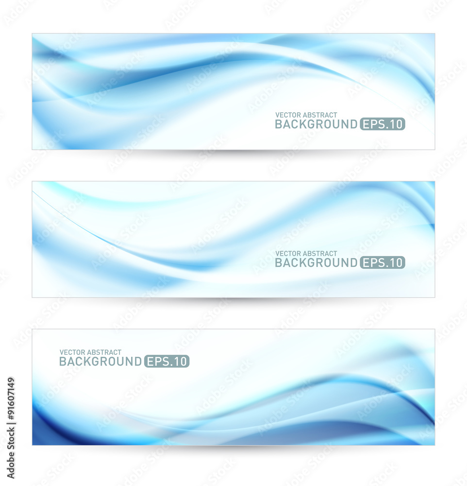 Fototapeta premium Waves abstract background vector eps-10