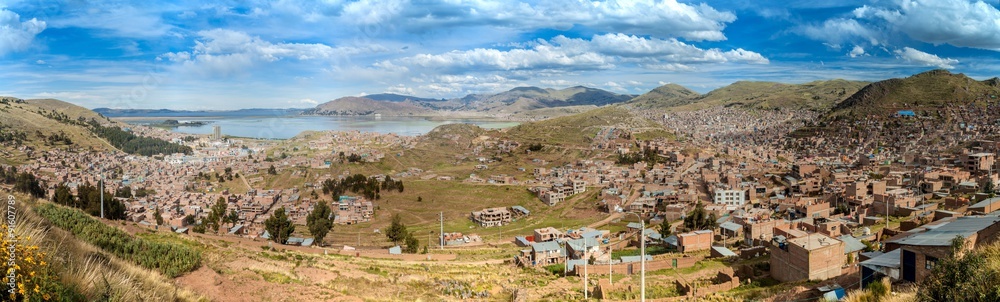 Aerial view of Puno