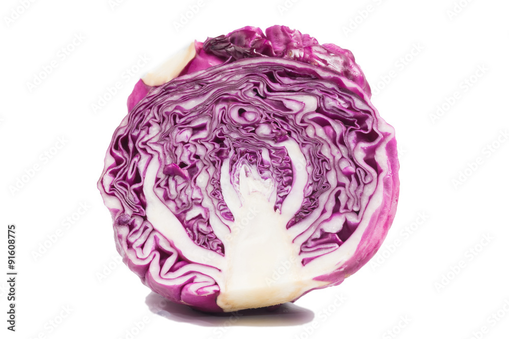 fresh Purple cabbage on a white background
fresh Purple cabbage on a white background
