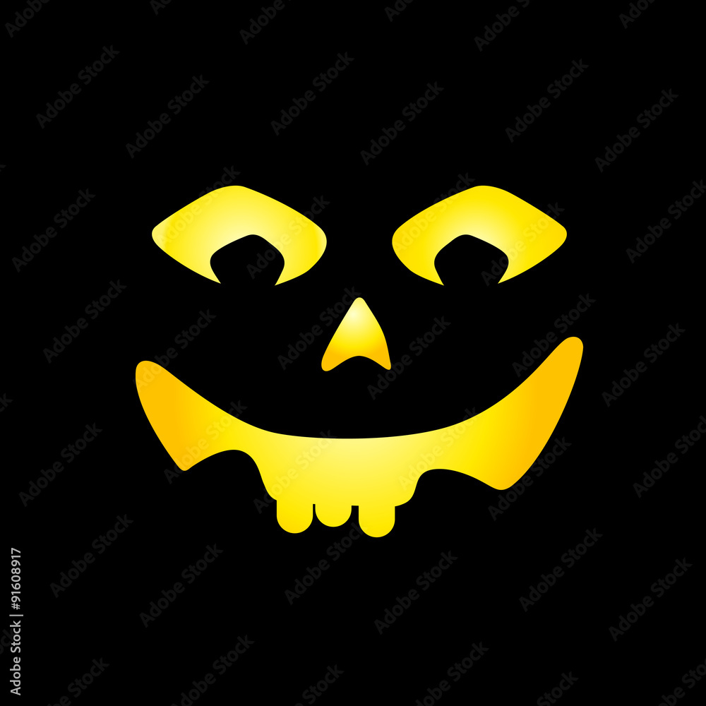 Scary faces of Halloween pumpkin Scary faces of Halloween pumpkin