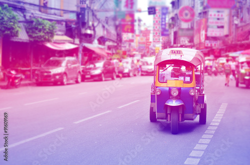 Canvas Print Tuk-Tuk Vehicle urban Bangkok Thailand