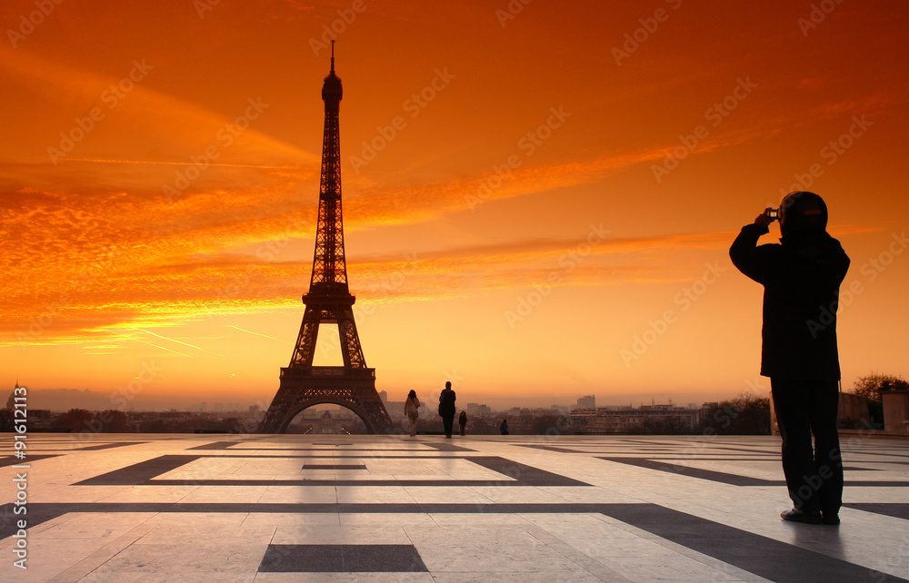tour Eiffel prise en photo