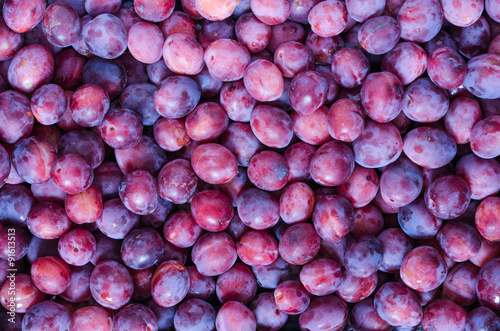 Plakat Plums background