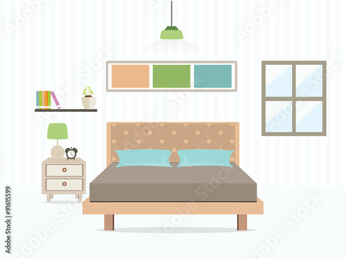  Bedroom interior.