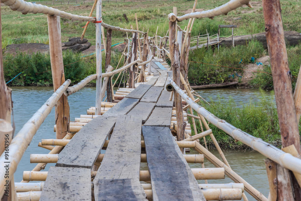 Fototapeta premium Bamboo bridge