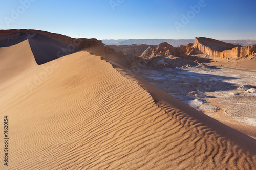 Sand dune in Valle de la Luna, Atacama Desert, Chile