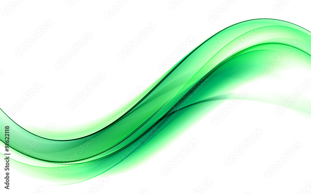 Fototapeta premium abstract green wave background