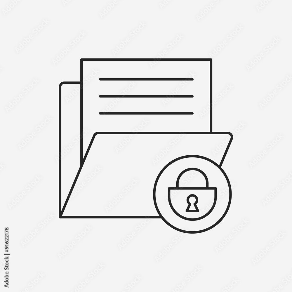 security line icon security line icon
