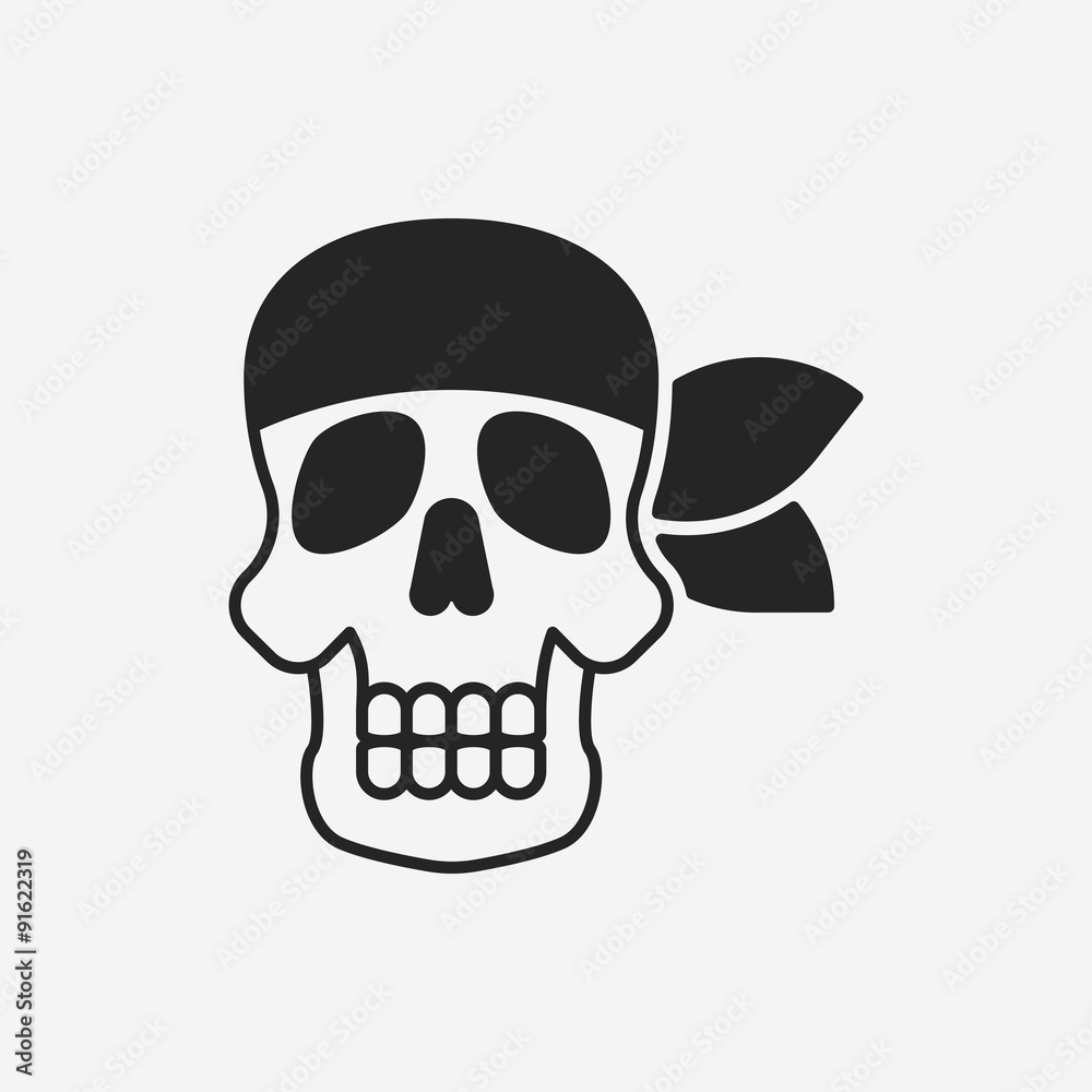 Obraz premium skull icon