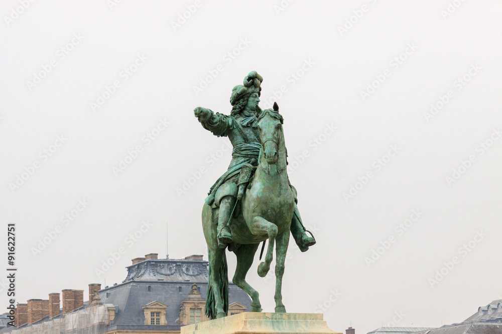 Louis XIV statue in Versailles