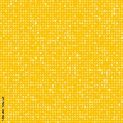 Seamless Background #Polka Dots_Mustard Yellow and Halftone