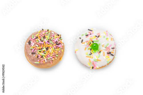 Fresh homemade colorful donuts(mini size)