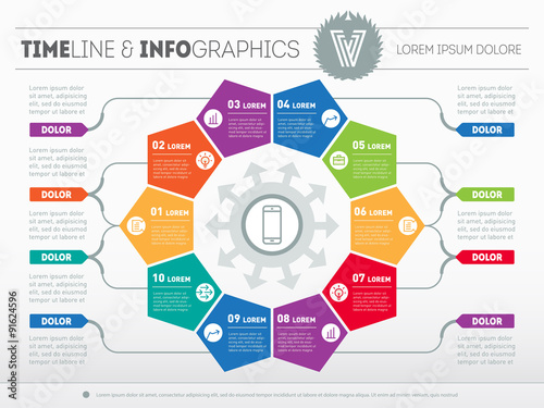 Web Template for circle diagram or presentation. Business concep