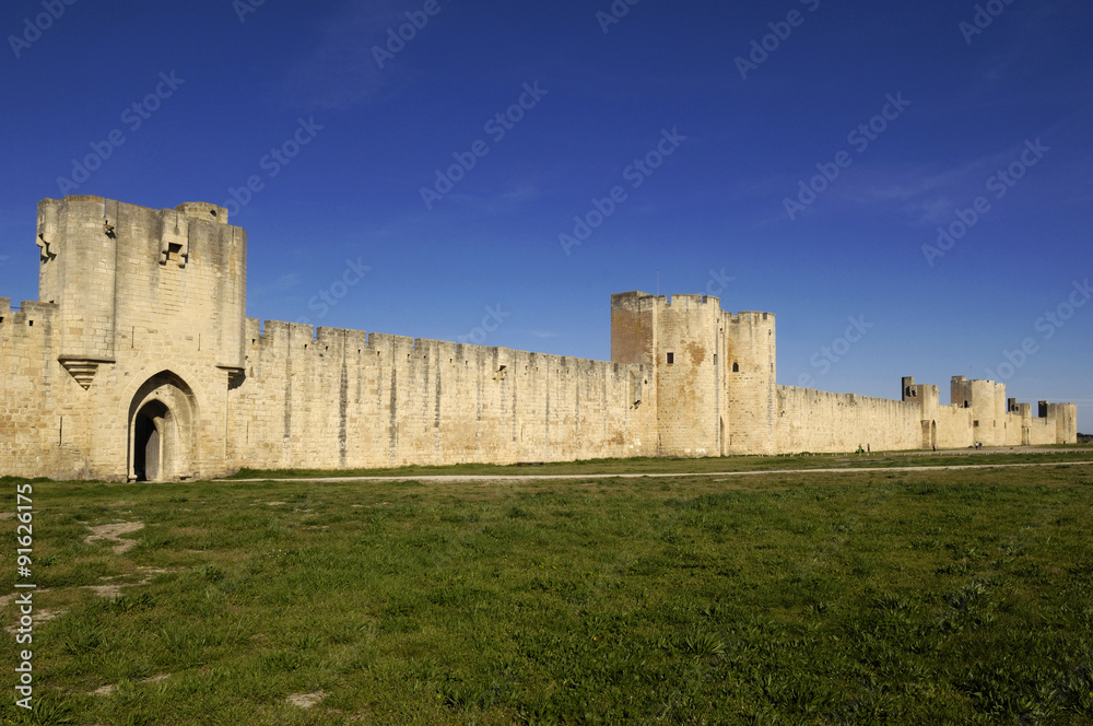  walls of Aigues-Mortes, Camargue, France