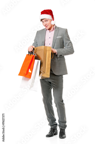 Man with shopping bags