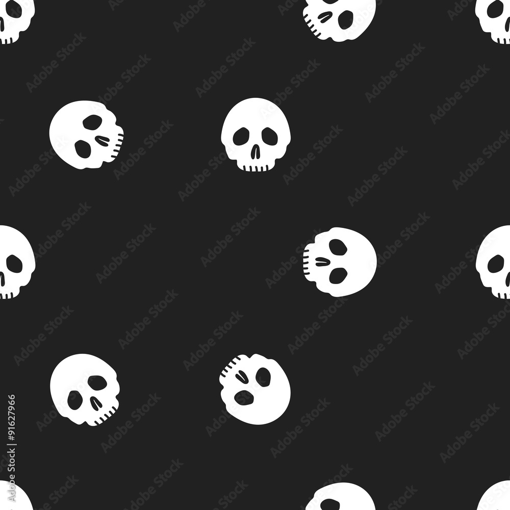 Fototapeta premium seamless skull pattern