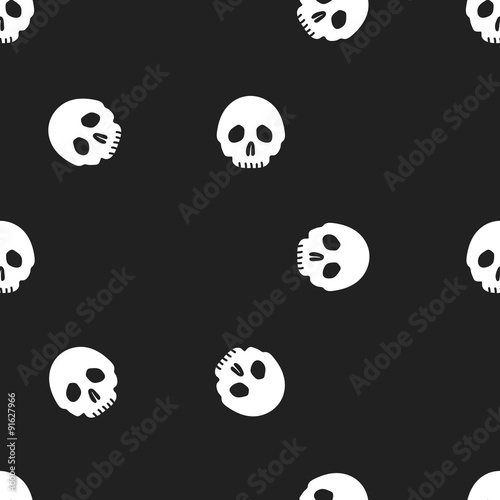 seamless skull pattern © pacpumi