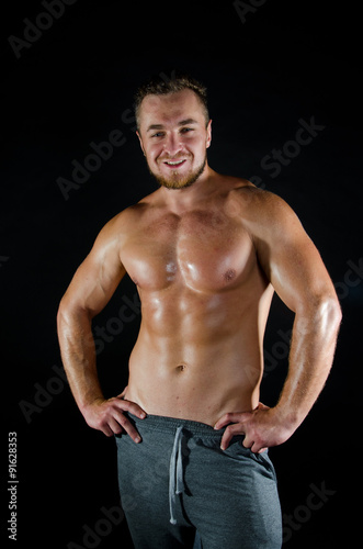Shirtless muscular man 