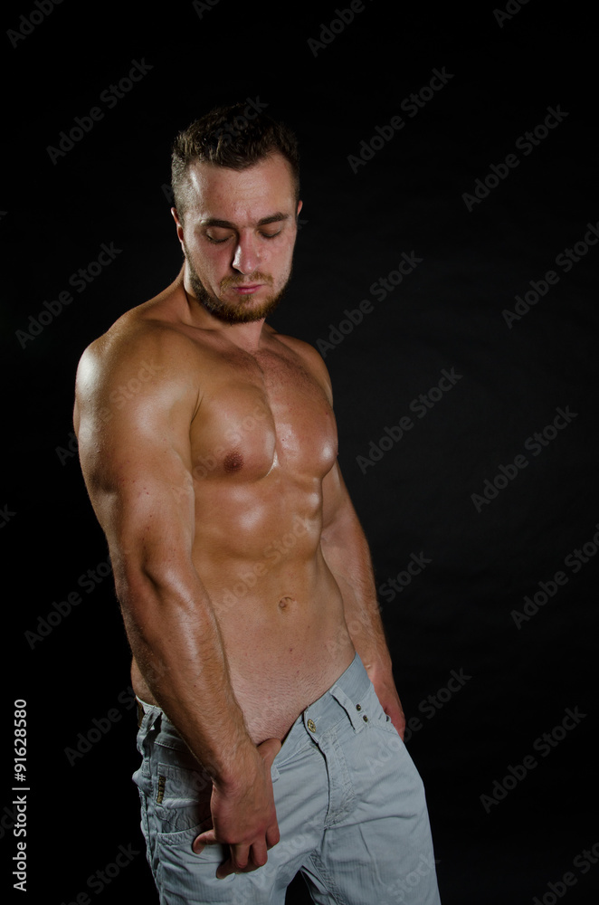 Fototapeta premium man bodybuilder