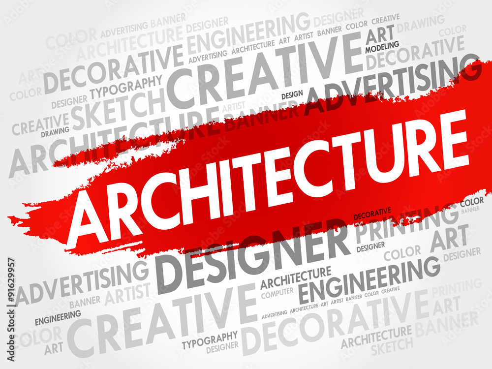 Architecture word cloud concept Architecture word cloud concept