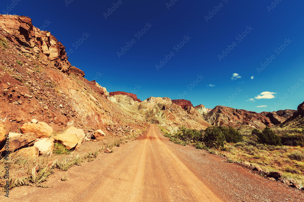 Road in prairie Road in prairie