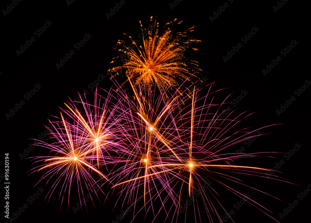 Fireworks in the night Fireworks in the night