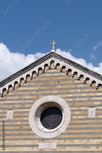 detail of the church of Sant 'Agnese in Montepulciano