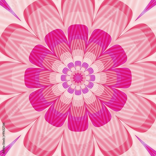 Psycho floral pattern generated texture