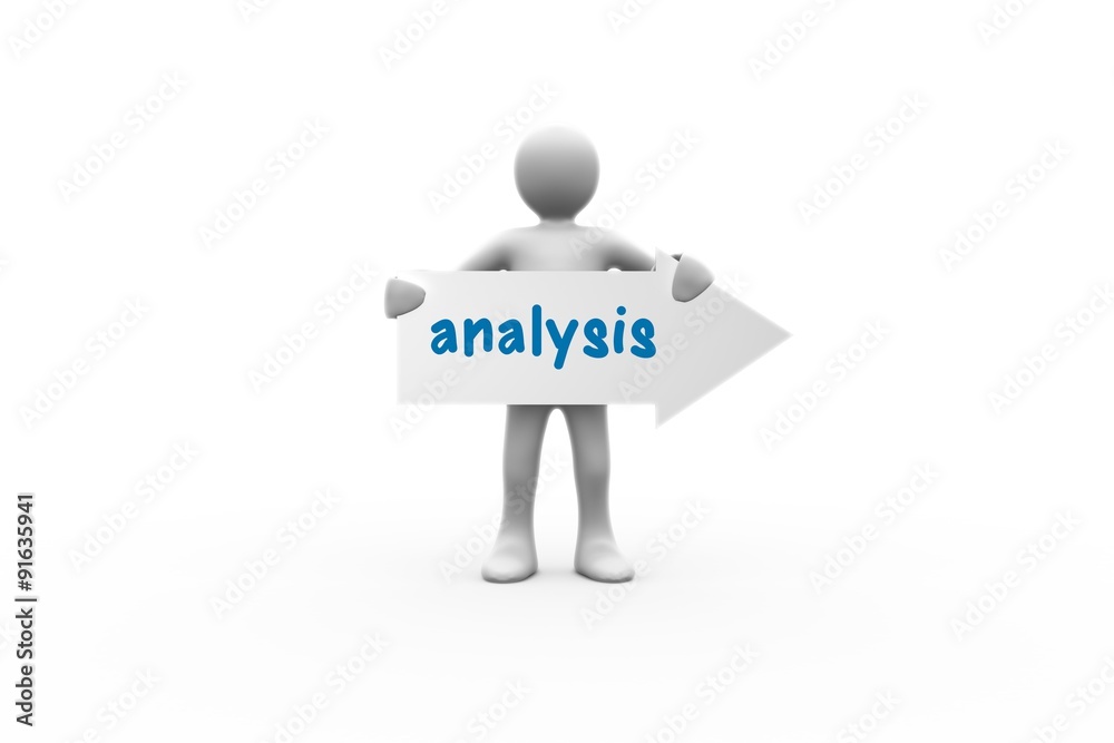 Analysis against white background with vignette Analysis against white background with vignette