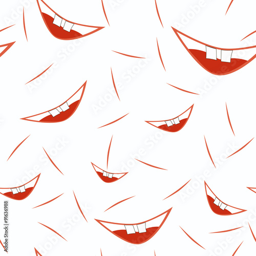 smiling mouth pattern