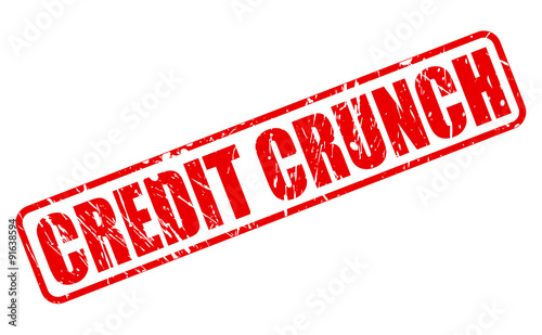 CREDIT CRUNCH red stamp text