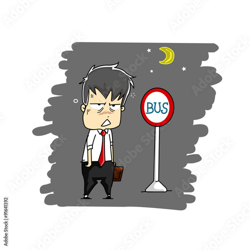man after work