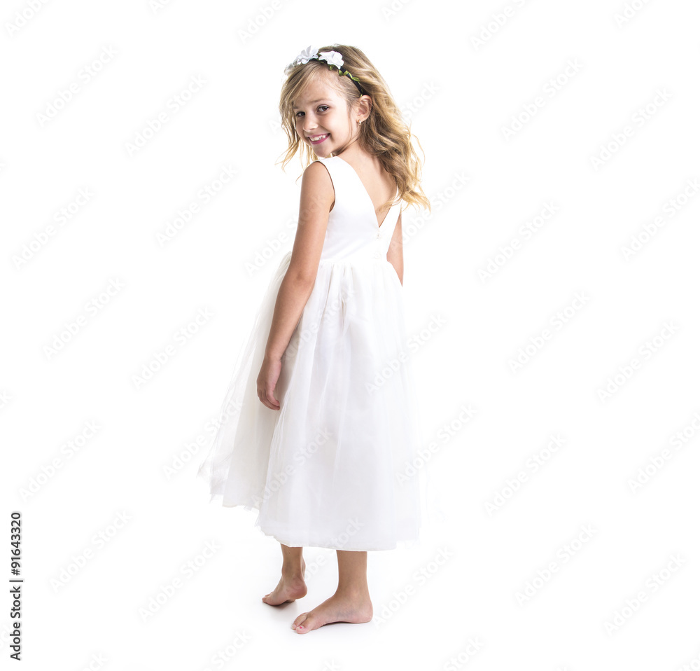 Little girl white dress Little girl white dress