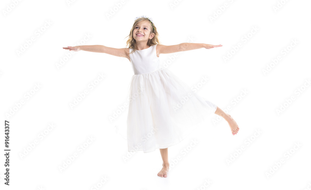 Little girl white dress Little girl white dress
