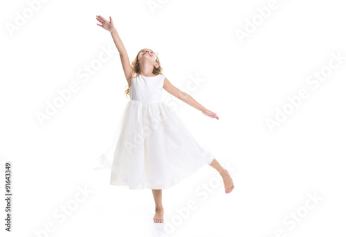 Little girl white dress